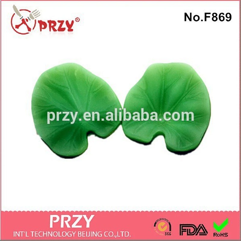 New fondant silicone leaf shaped cake mold