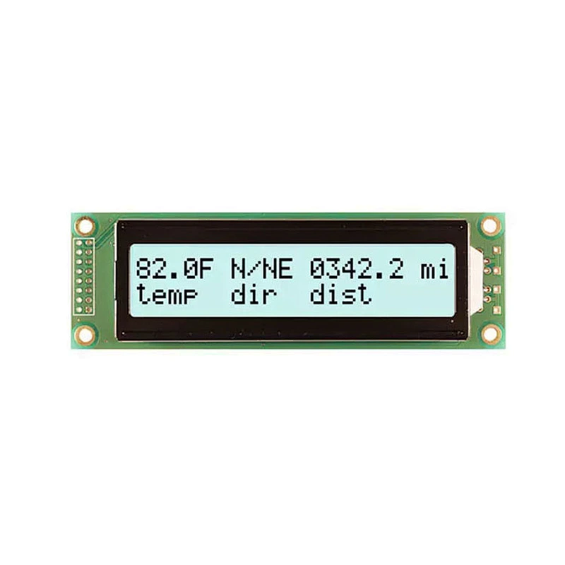 20x2 character lcd display white led backlight