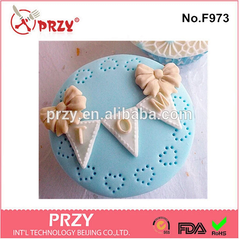letter cake decorating silicone fondant mold