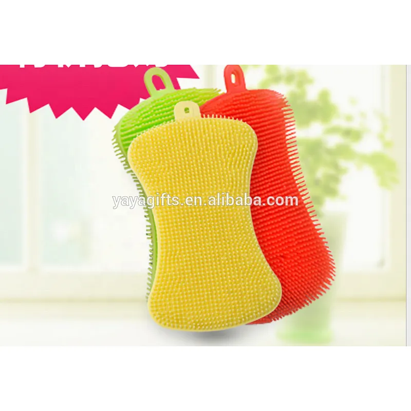silicone sponge dish cleaning brush sponge soft silicone sponge kitchen