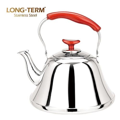 L33030101 Thickness 0.7MM Stainless Steel Whistling Tea Kettle With Infuser