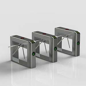 Access Control Pedestrian rfid/Fingerprint Barcode Reader Tripod Turnstile