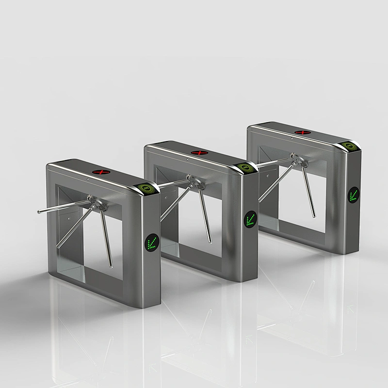 Access Control Pedestrian rfid/Fingerprint Barcode Reader Tripod Turnstile