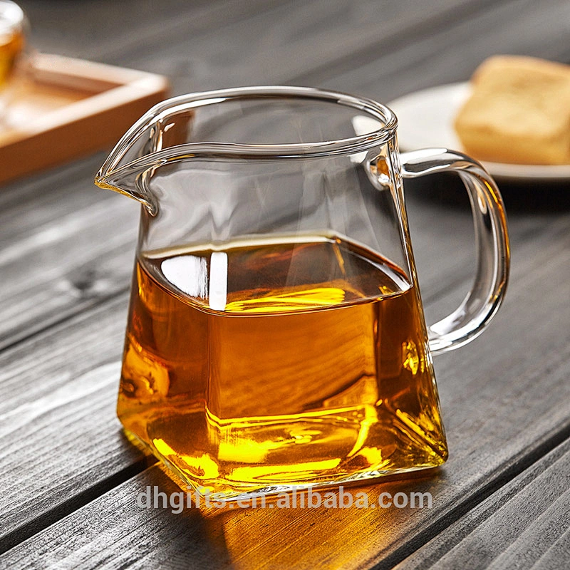 Food grade 260ML glass cup with stainless steel tea strainers with lid for home office usage