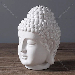 Buddha head Storage pot silicone mold Concrete buddha statue molds for cement Craft