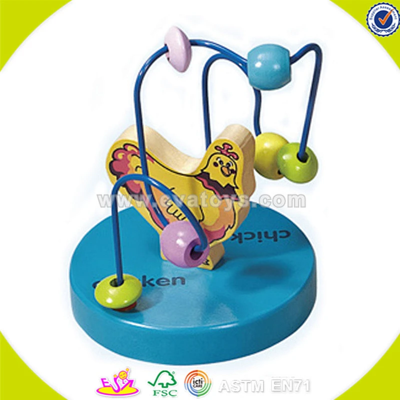 Wholesale creative kids wooden mini beads toy lovely baby wooden mini beads toy newly wooden mini beads toy W11B033