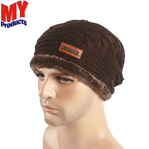 Men Beanie Warm Baggy Cap Wool Gorros Touca Hat