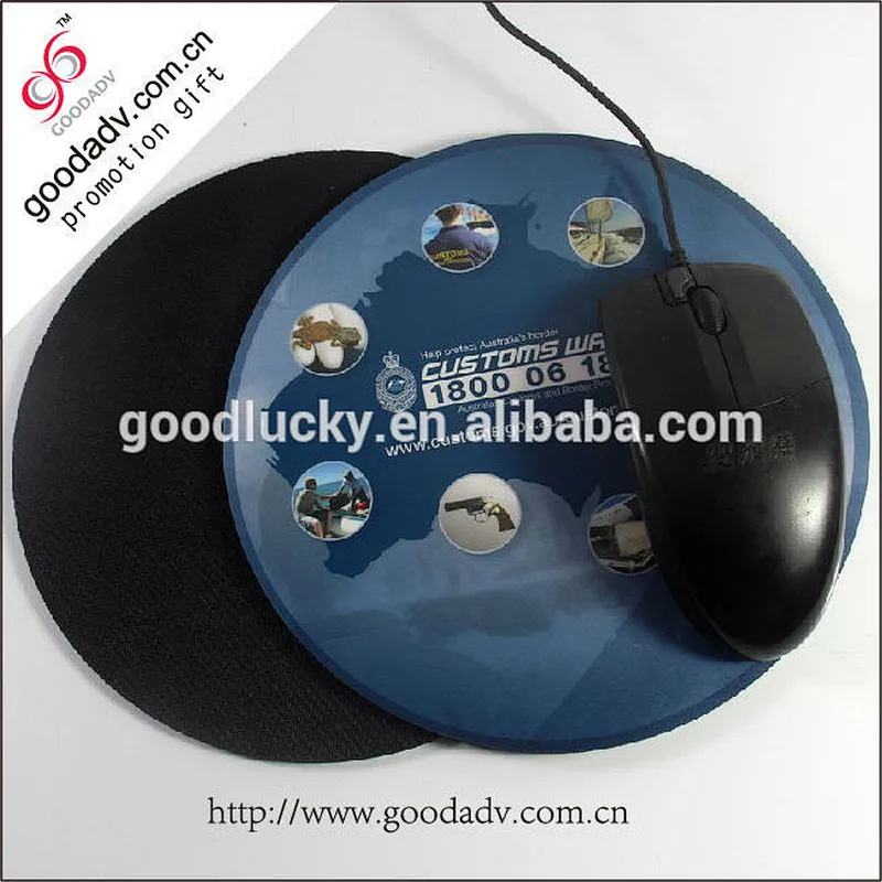 shaped custom rubber mouse with pad