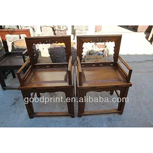Handcrafted Antique Solid Wooden Armchairs