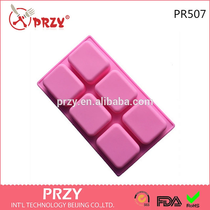 PR524 PRZY New 6 even boxes hand-made DIY handmade soap cake mold and food grade silicone mold