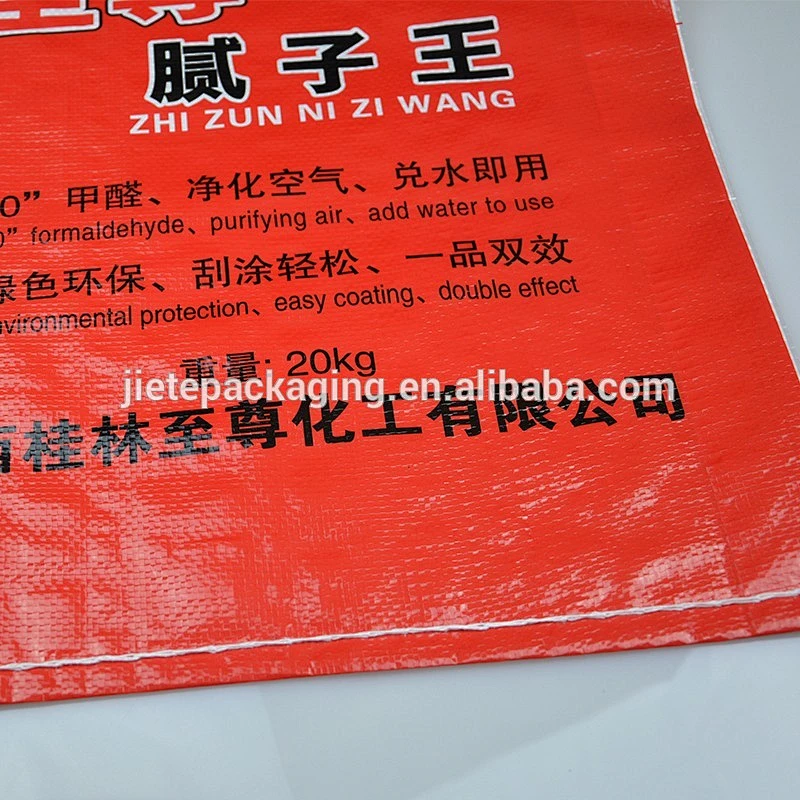 popular style pp woven putty powder packing bag 20kg with printing