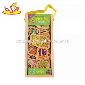 Hölzerne magnetische Puzzlespiele der Vorschule für Kleinkinder lustige 28 hölzerne magnetische Puzzlespiele für Kleinkinder W14J001