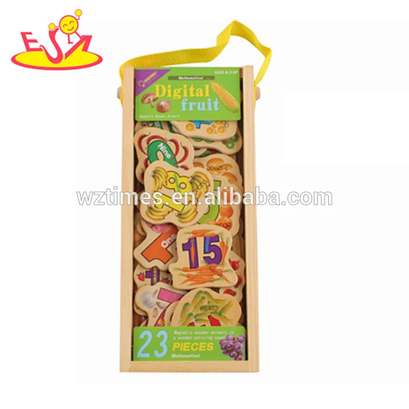 Hölzerne magnetische Puzzlespiele der Vorschule für Kleinkinder lustige 28 hölzerne magnetische Puzzlespiele für Kleinkinder W14J001