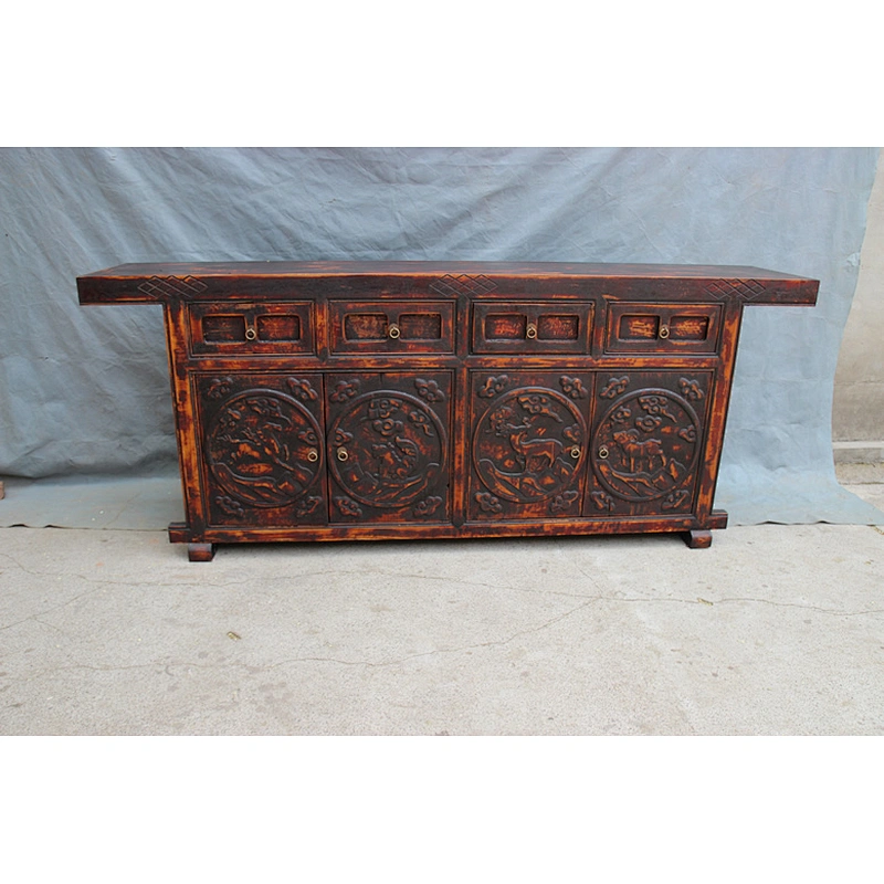 Chinese antique caving cabinet/Reproduction antique china cabinet