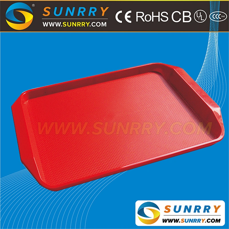 Rectangular Food Court Tray ABS material square plate and fast food plate tray (SY-FFT19F SUNRRY)