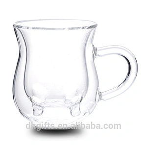 Double Wall Glass Cup heat resistant glass bottle glass cookware