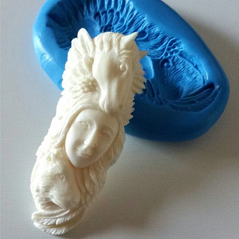 Horse with man face Silicone Mould for cake, chocolate making
