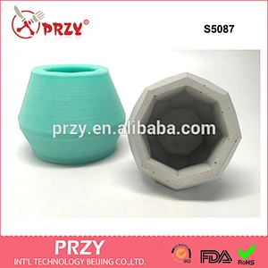 S5087 Planter Mold - Silicone - Geometric Mold - Cast Concrete-Resin-Wax-Soap