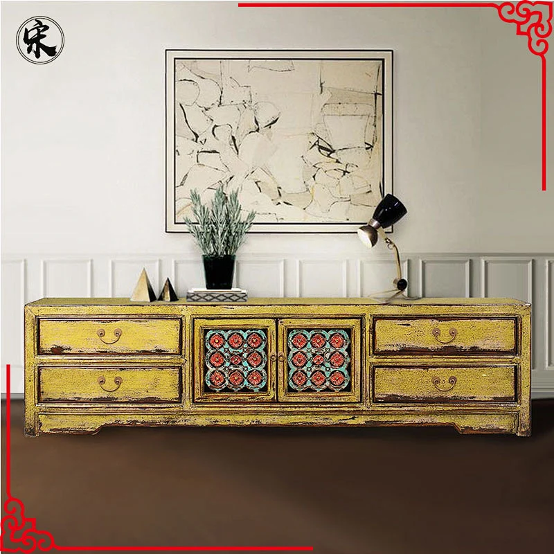 beijing chinese antique cabinet tv, rustic wood furniture