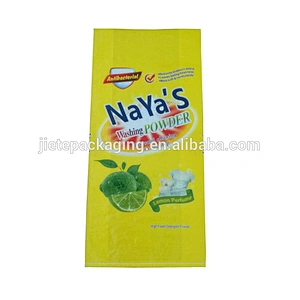 customized PP woven bags packaging washing powder, high quality plastic woven pouches with liner