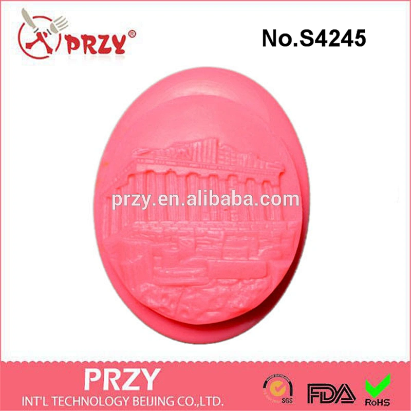 S4245 PRZY Parthenon Soap bar,Silicone Mould, polymer silicone soap mold