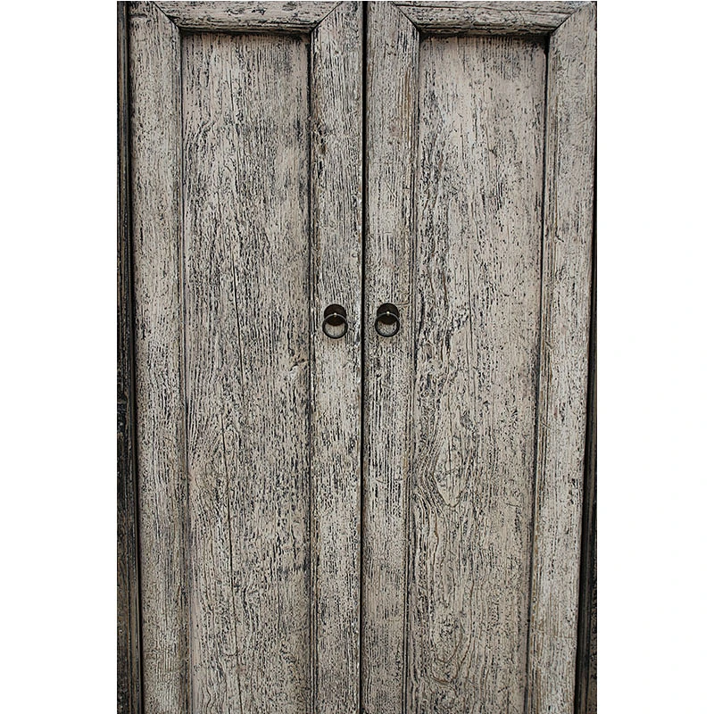 beijing chinese antique distressed shabby chic old door bedroom wardrobe furniture