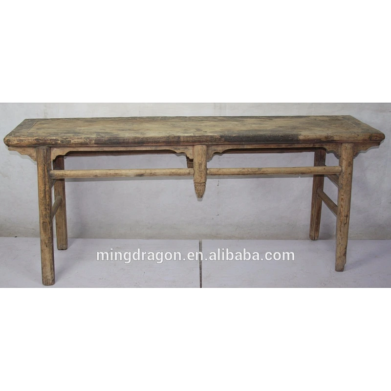 Chinese Antique Rustic Natural Recycle Wood Wall Table