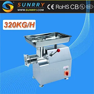 Commercial stainless steel meat grinder with #32 meat grinder parts CE approved