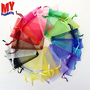 Custom Promotional Candy Bag Drawstring Small Jewelry Gift Bag Mesh Bag