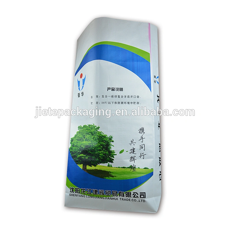 Block bottom gravure printing pp woven cement packaging bag for packing mortar,wall putty,lime paste, clay