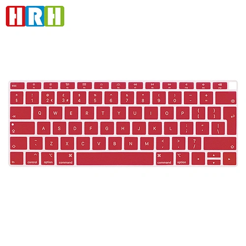 Hot Sale Dustproof colored Silicone English Keyboard Cover laptop skin For macbook air a1932 covers Air 13