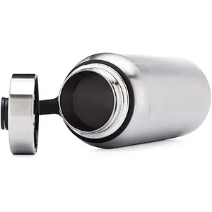 Wholesale Wide Mouth Vacuum Insulated Stainless Steel Powder Coated Sports Water Bottle with Extra Lid