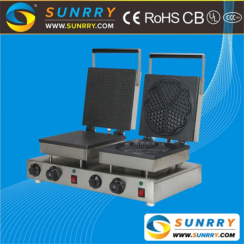 Stainless steel automatic circle shape waffle cone baker baking machine price