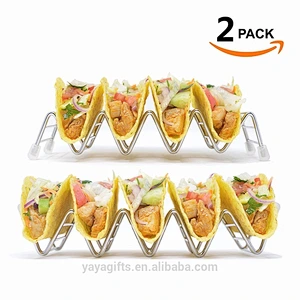 Taco Holders: 4/5 Stack Stainless Steel Taco Stand Holders