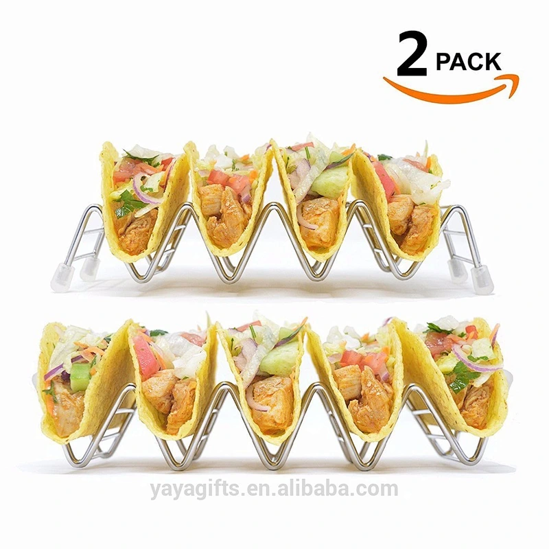 Taco Holders: 4/5 Stack Stainless Steel Taco Stand Holders