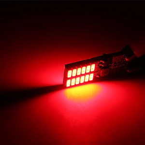 INTERIOR 4014 W5W CANBUS T10 24SMD Red LED Light