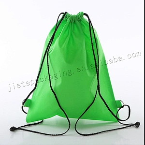 Customized promotion cheap non woven foldable reusable drawstring shopping bag