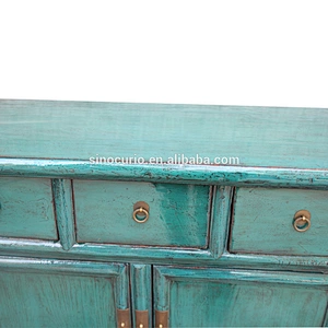 Chinese lacquer antique reproduction furniture cabinet- painted furniture