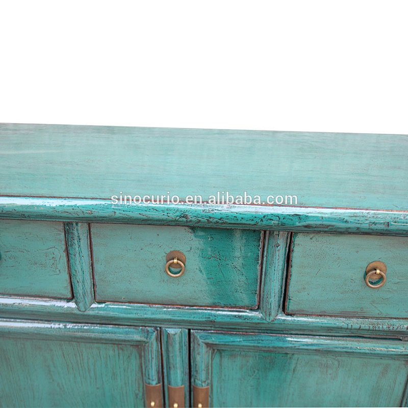 Chinese lacquer antique reproduction furniture cabinet- painted furniture
