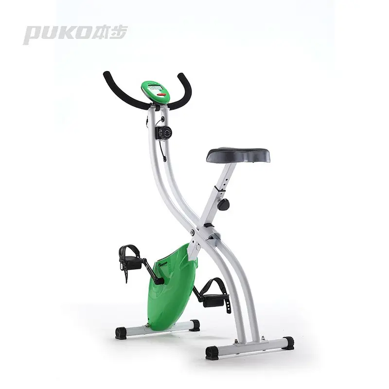 Portable fashion S shape folding magnetic indoor exercise upright magnetic bike Body Strong Fitness Equipment