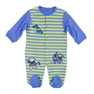 Wholesale kids plain romper stripe toddler clothes baby