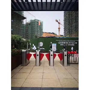 Access Control System Automatic Security High Speed Glass Flap Turnstile