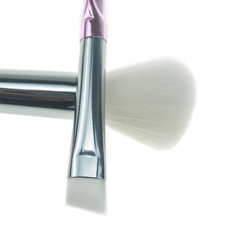 2018 Trending 5pcs Makeup Brush Sets With Synthetic Hair And Curve Design Handle