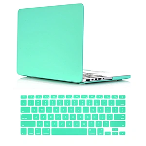 2 in 1 Clover Green Hard Case and Silicone Keyboard Cover custom plastic case For macbook pro 13 inch case