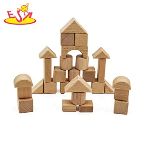 2019 Top sale 28 pieces kids wooden building blocks toys for wholesale W13A172