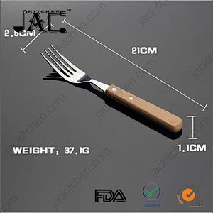 Multi Functional Stainless Steel Flatware Wood Handle Fork