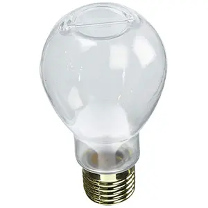 4oz light bulb shape clear plastic bottle for candy/weddings/crafts