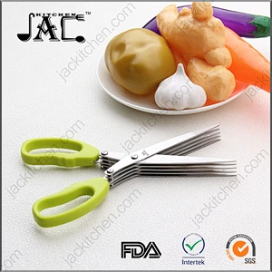 Amazon Hotsale High Quality Herb Cutter Stainless Steel Herb Scissors