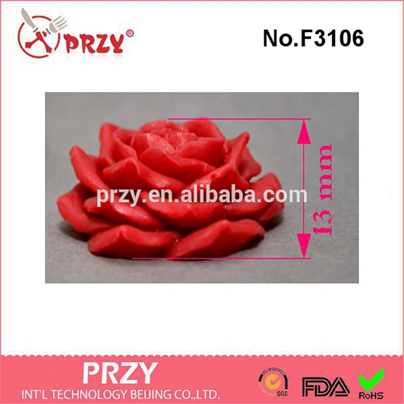 F3106 PRZY Rose Flower - Silicone mold silicone mold sugarcraft fimo polymer clay resin wax mould