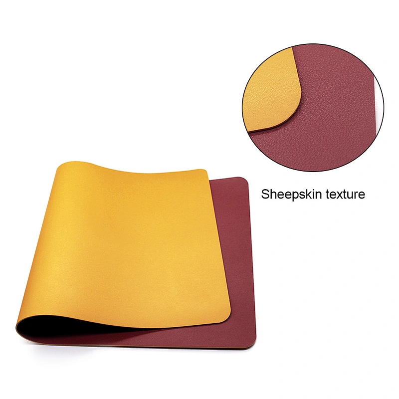 Good Quality Custom Large Double side PU Leather Mouse Pad Desk Writing Mat, Big Mouse Pad